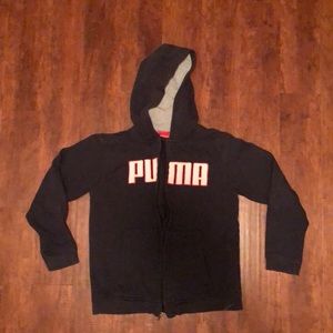 Puma zip-up sweater, youth large